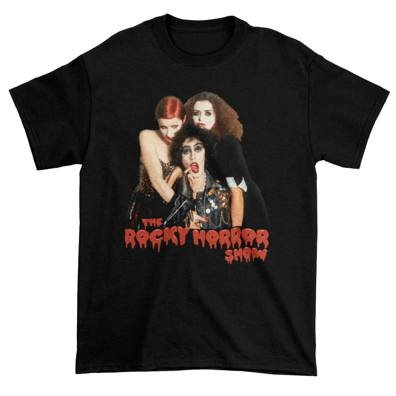 Rocky Horror Show T Shirt - Frank N Furter Magenta & Columbia M