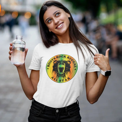 Roots Rock Reggae All Star White Women’s T-Shirt - Womens