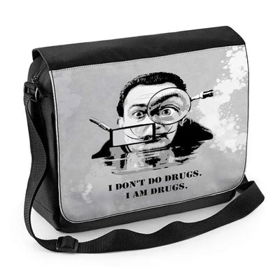 Salvador Dali Drugs Quote Laptop Messenger Bag