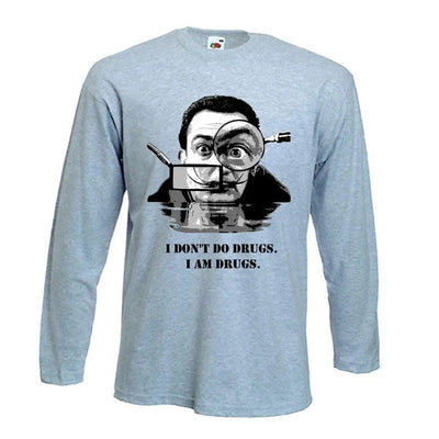 Salvador Dali Drugs Quote Long Sleeve T-Shirt