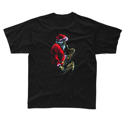 Santa Claus Christmas Saxophone Cool Jazz Childrens Unisex