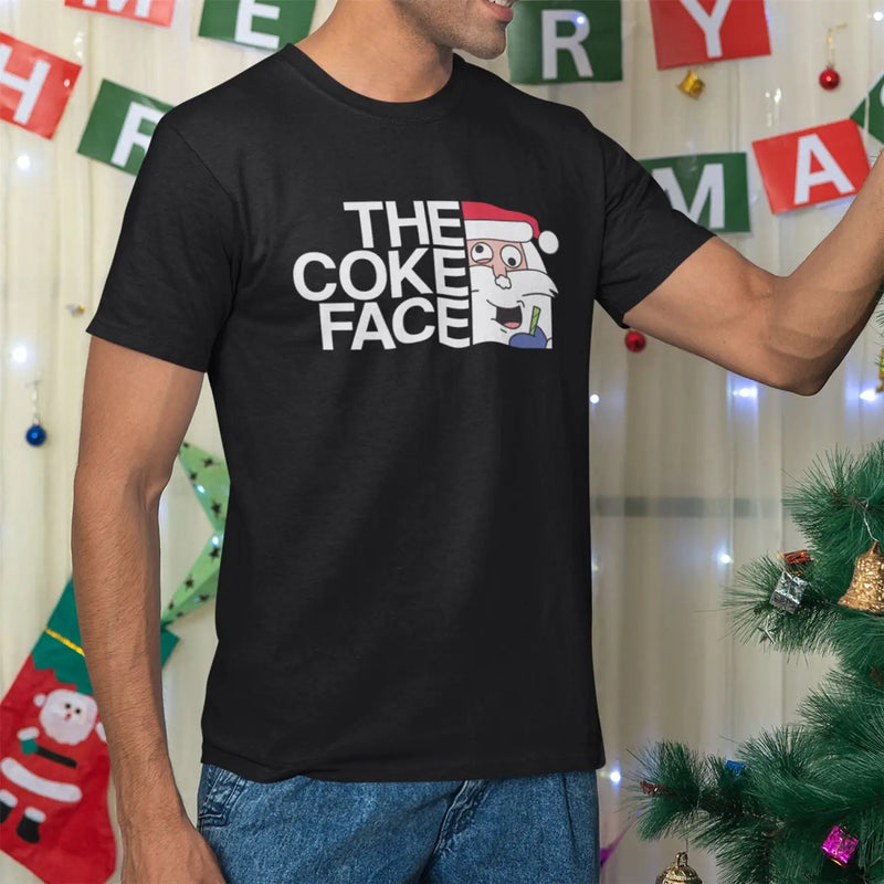 Santa Claus Coke Face Cocaine Funny Men’s Christmas
