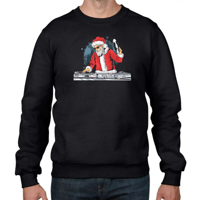 Santa Claus DJ Christmas Decks Mens Sweatshirt Jumper
