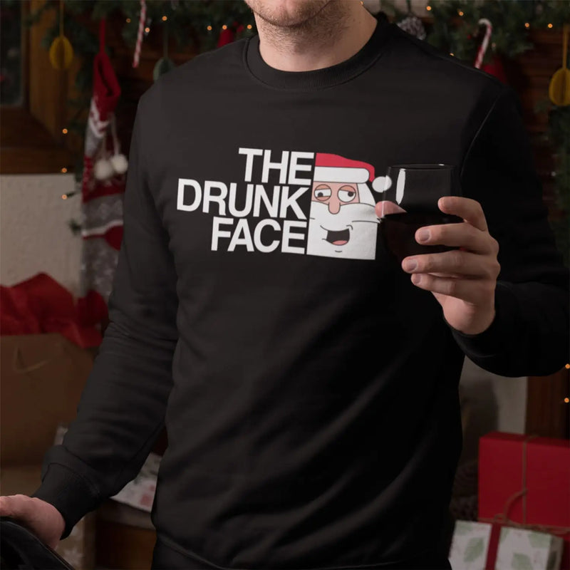 Santa Claus Drunk Face Funny Men’s Christmas Jumper