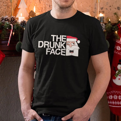 Santa Claus Drunk Face Funny Men’s Christmas T-Shirt