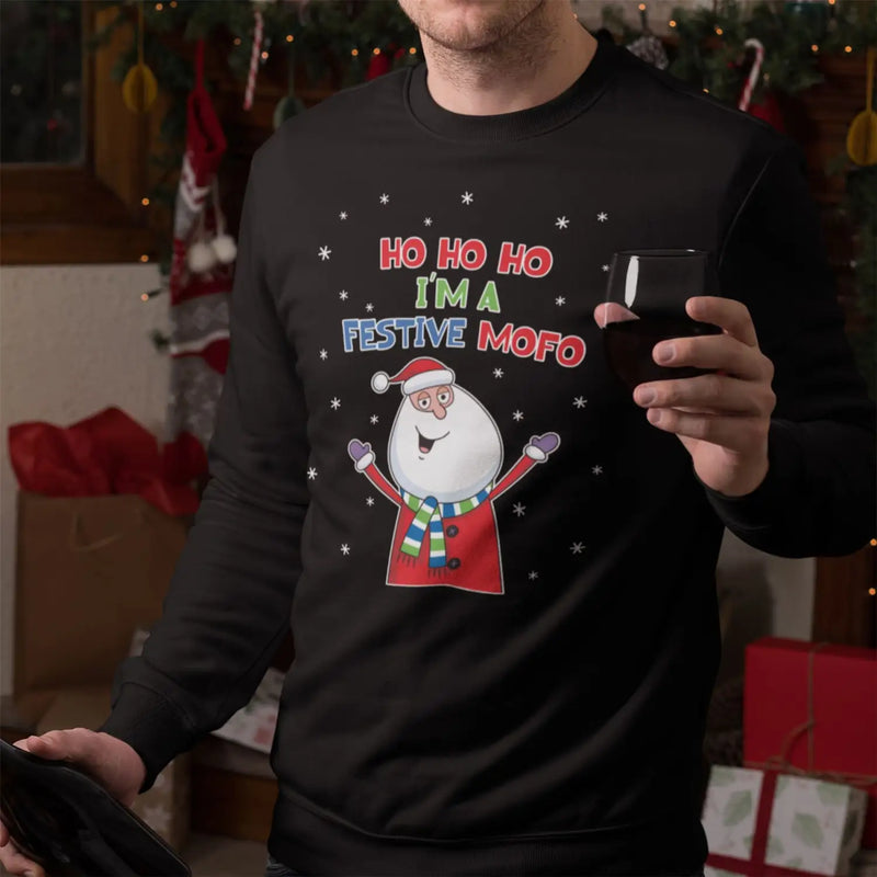 Santa Claus Festive Mofo Funny Men’s Christmas Jumper