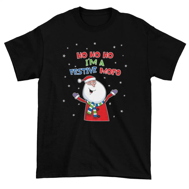 Santa Claus Festive Mofo Funny Men’s Christmas T-Shirt