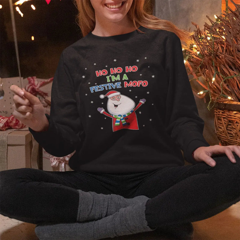 Santa Claus Festive Mofo Funny Women’s Christmas Jumper