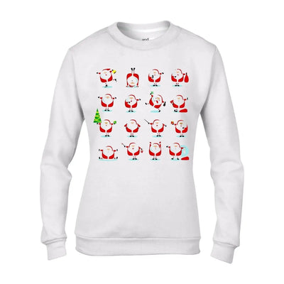 Santa Claus Funny Christmas Women's Jumper \ Sweater L