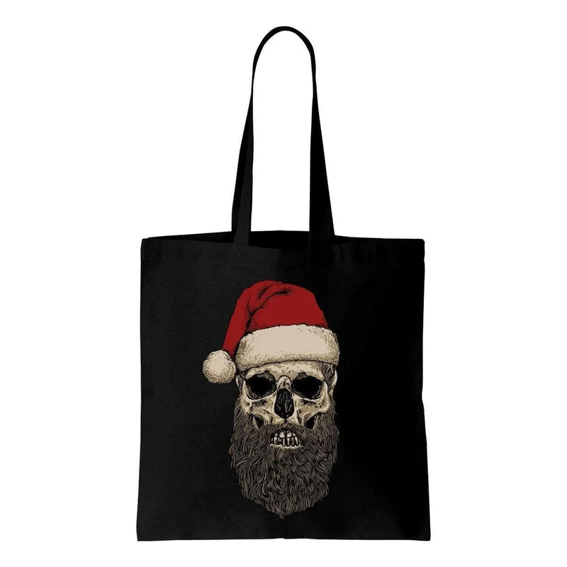 Santa Claus Hipster Beard Christmas Shoulder Shopping Bag