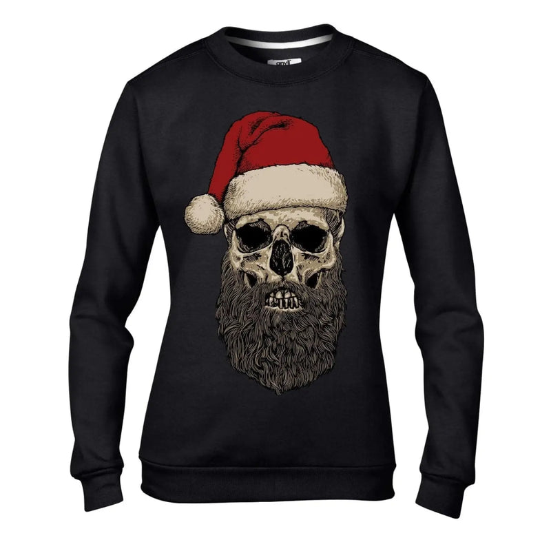 Santa Claus Hipster Beard Christmas Women&