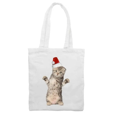 Santa Claus Kitten Christmas Shoulder Bag