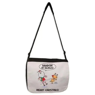 Santa Claus My Baubles! Funny Christmas Laptop Messenger Bag