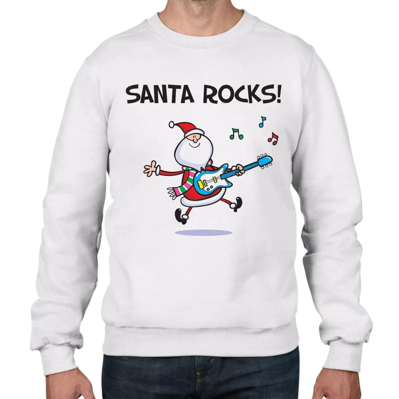 Santa Claus Rocks Funny Christmas Men&