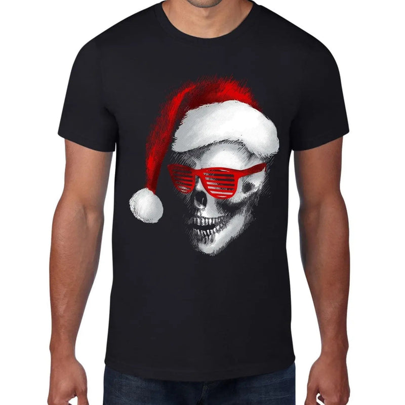 Santa Claus Skull Father Christmas Bah Humbug Men&