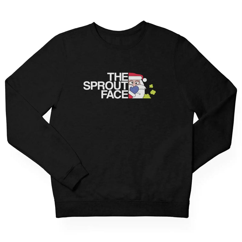 Santa Claus Sprout Face Funny Men’s Christmas Jumper
