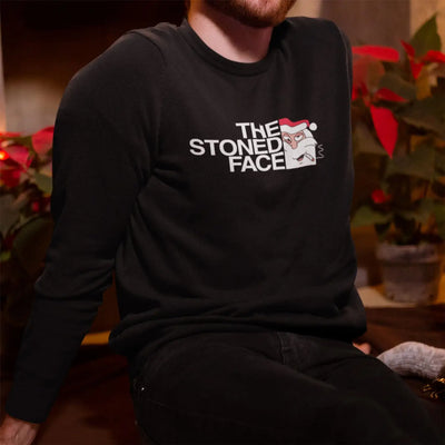 Santa Claus Stoned Face Funny Men’s Christmas Jumper