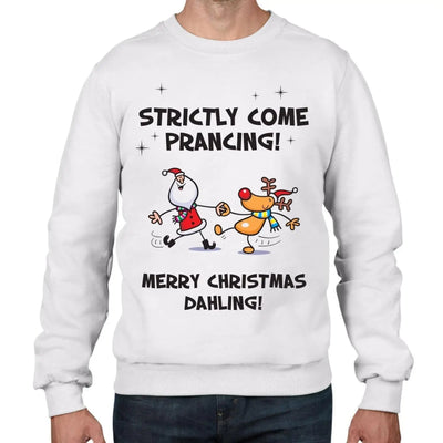 Santa Claus Strictly Come Prancing Funny Christmas Men's Jumper \ Sweater XXL