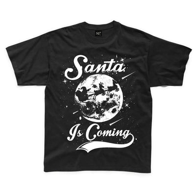 Santa Is Coming Father Christmas Kids T-Shirt 9-10