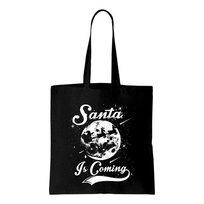 Santa Is Coming Father Christmas Shoulder Shopping Bag