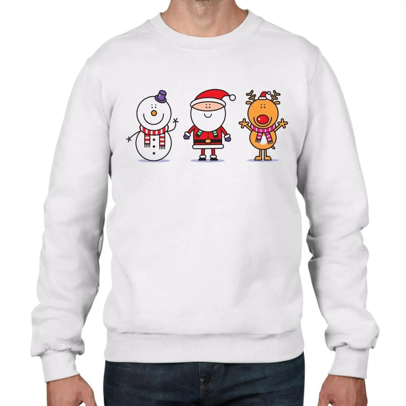 Santa Snowman and Reindeer Christmas Men&