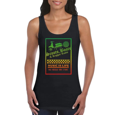 Scoot Boots & Reggae Roots Ska Women's Vest Top S