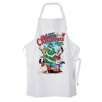 Sexy Merry Christmas Funny Chef's Kitchen Apron