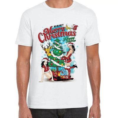 Sexy Merry Christmas Funny Men's T-Shirt XL