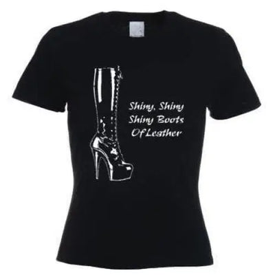 Shiny Shiny Boots Of Leather Women's T-Shirt