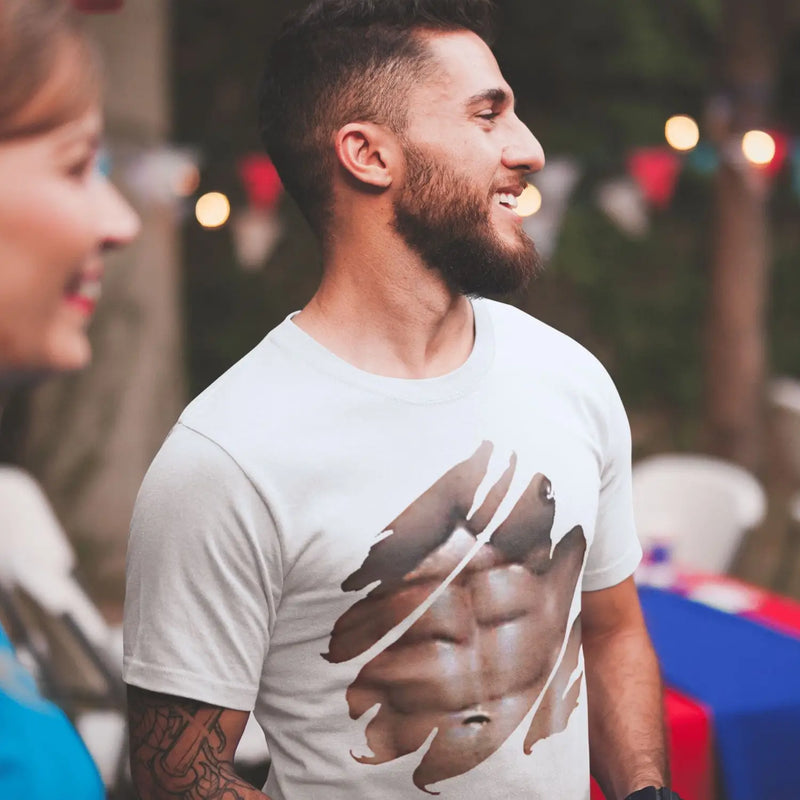 Six Pack Muscles Fancy Dress T-Shirt