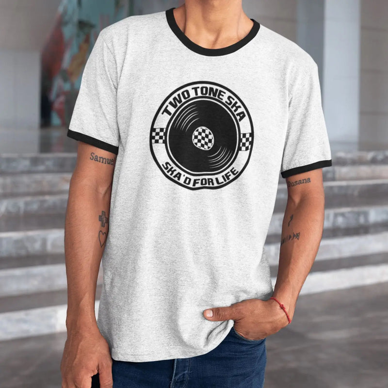 Ska 2 Tone Mens Ringer T-shirt