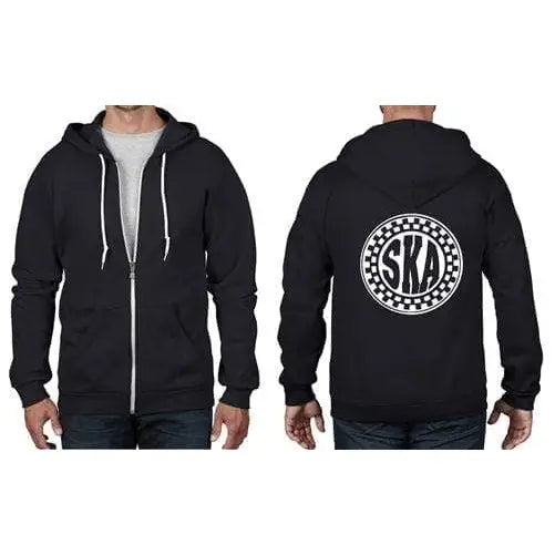 Ska Circle Logo Full Zip Hoodie XL / Black