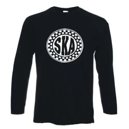 Ska Circle Logo Long Sleeve T-Shirt XL / Black