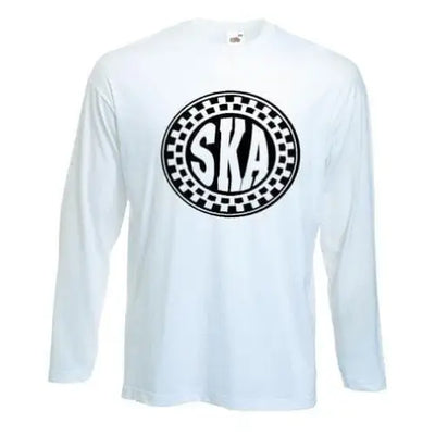 Ska Circle Logo Long Sleeve T-Shirt XL / White