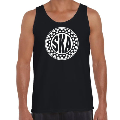 Ska Circle Logo Men's Tank Vest Top L / Black