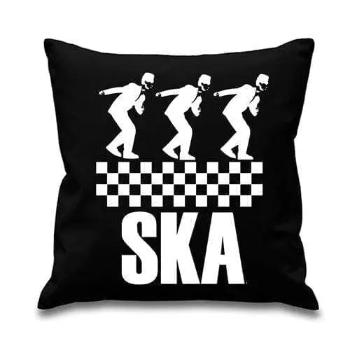 Ska Dancers 2 Tone Sofa Cushion Black