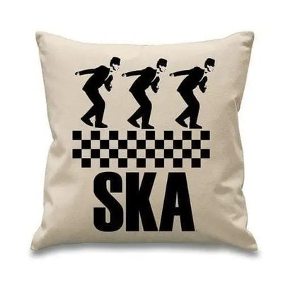 Ska Dancers 2 Tone Sofa Cushion Cream