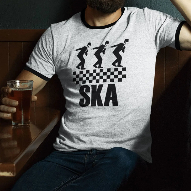 Ska Dancers Contrast Ringer T-Shirt