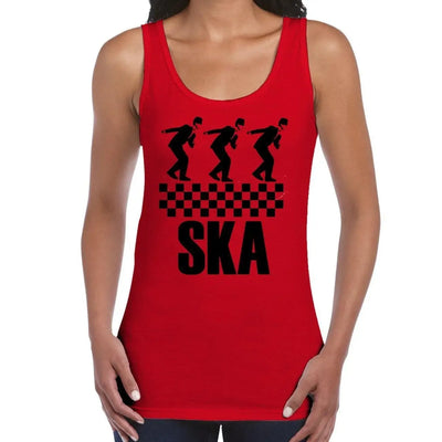 Ska Dancers Women's Tank Vest Top M / Red