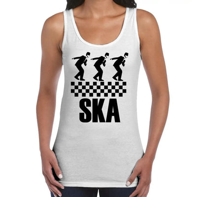 Ska Dancers Women's Tank Vest Top M / White