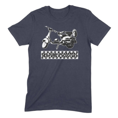 Ska Punk & Scooters Men's Mod T-Shirt XXL / Navy Blue