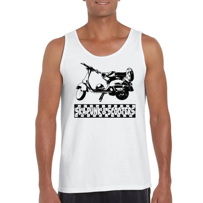 Ska Punk & Scooters Mod Mens Vest Top S / White