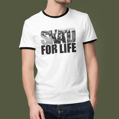 Ska'd For Life Men's Ska Contrast Ringer T-Shirt