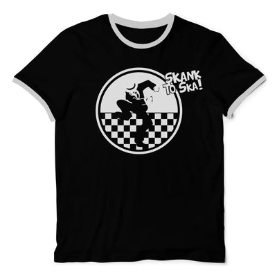 Skank to Ska Contrast Ringer Style T-Shirt - XXL - Mens