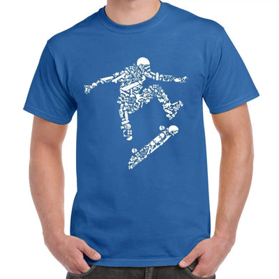 Skateboarder Men's T-Shirt 3XL / Royal Blue