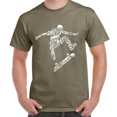 Skateboarder Men's T-Shirt L / Khaki