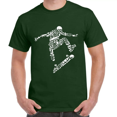 Skateboarder Men's T-Shirt S / Bottle Green