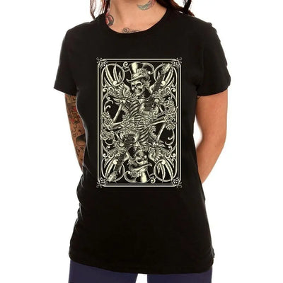 Skeleton Biker Women's T-Shirt
