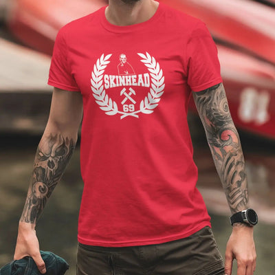 Skinhead 69 Laurel Leaf Logo Men's T-Shirt