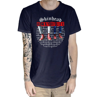 Skinhead A Way of Life Boots Men’s T-Shirt - 3XL / Navy Blue